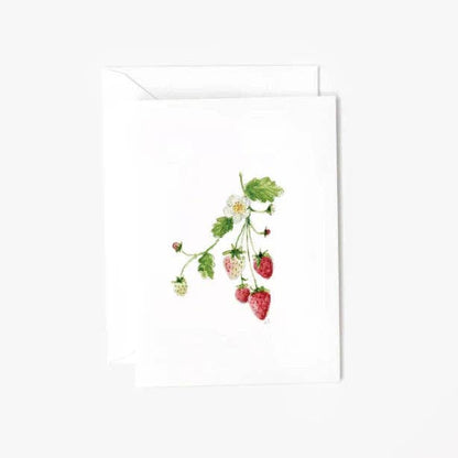 Strawberry mini notecard