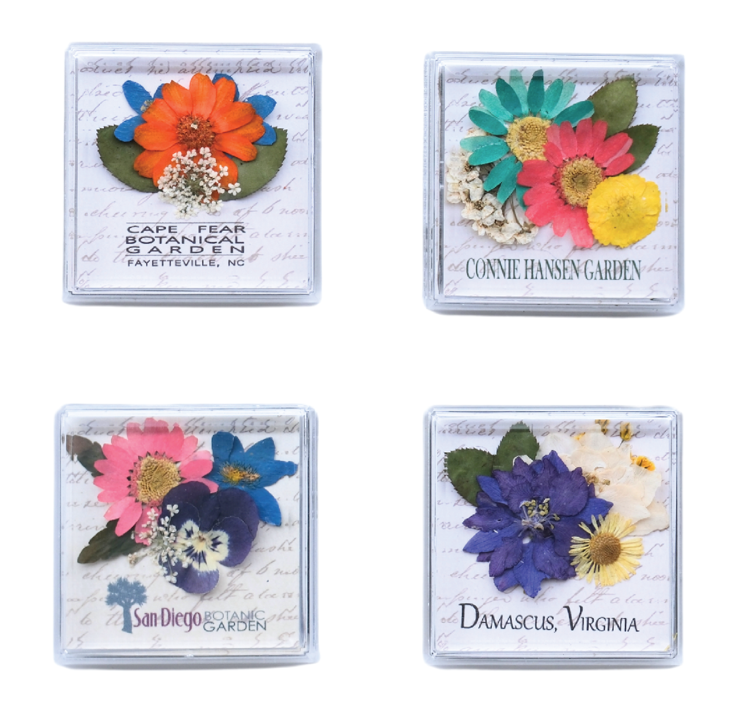 Acrylic Magnets - Real Pressed Flowers - Custom Magnet