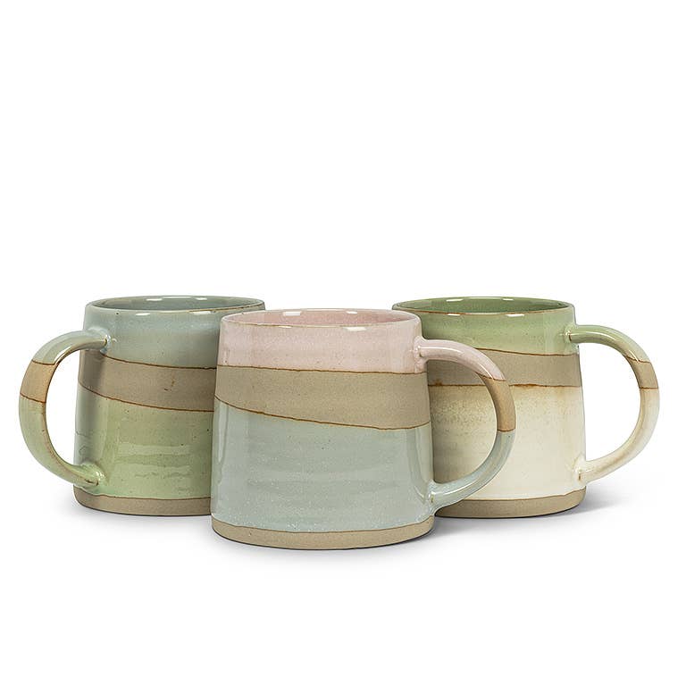 Blue Green Rustic Style Mug 14oz