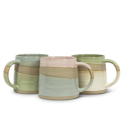 Blue Green Rustic Style Mug 14oz