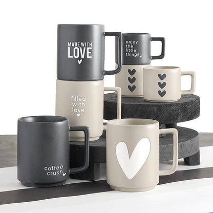 Matte Cafe Mug - Heart