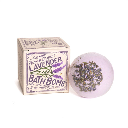 Lavender Bath Bomb - with Box Aromatherapy 5 ozm