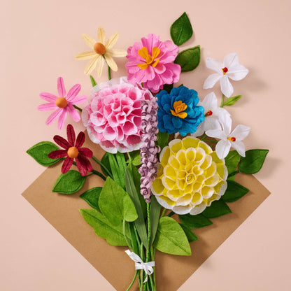 Silk Paper Cosmo Flowers - Pink