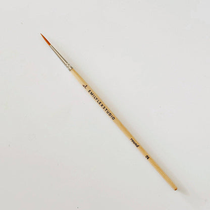 Watercolor Paintbrush Set of 5 Wood Brushes