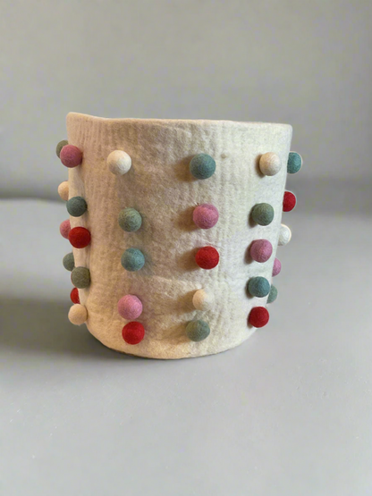 Felt Pom Pot Cover