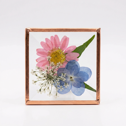 Beveled Glass Magnets - Real Pressed Flowers - Custom Magnet
