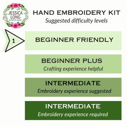 Floral Flourish Beginner Embroidery Kit