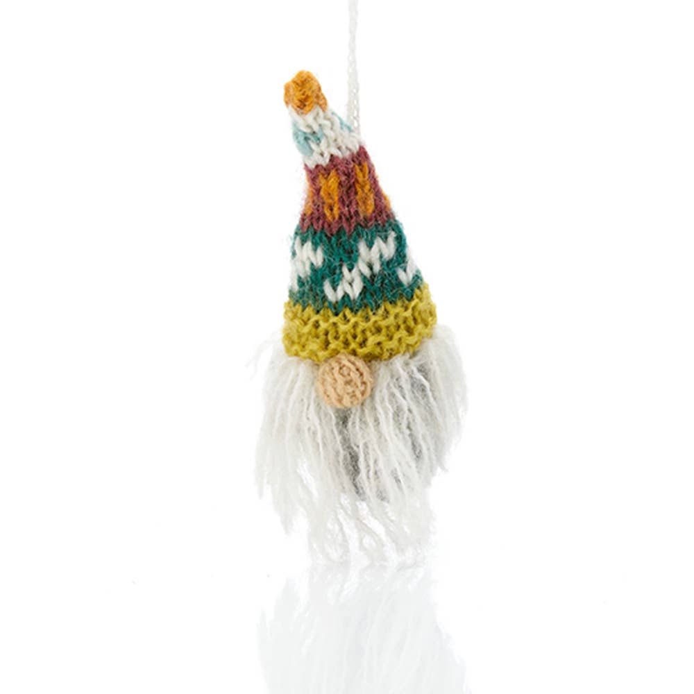 Knitted Gnome Christmas Ornament