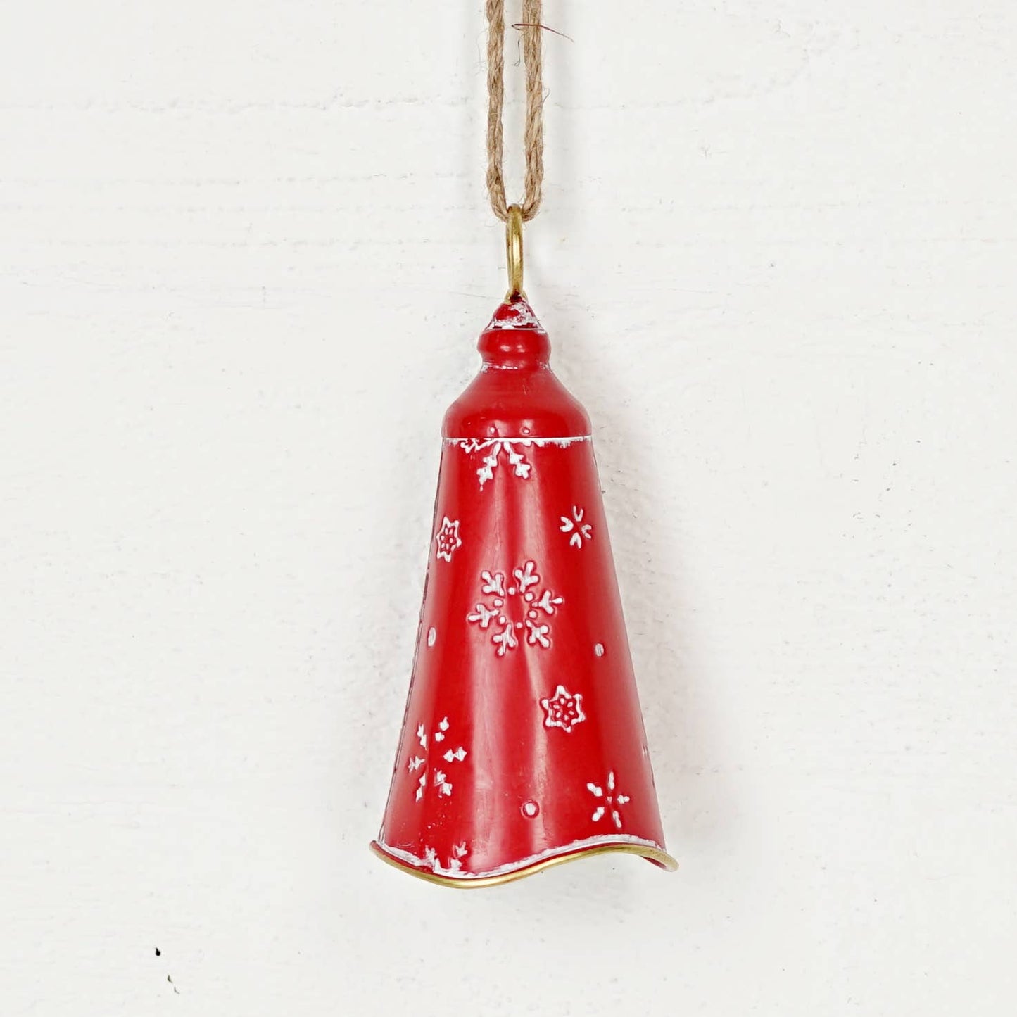 570686- Nordic Holiday Lantern Bell-Red-7H x 3.25D