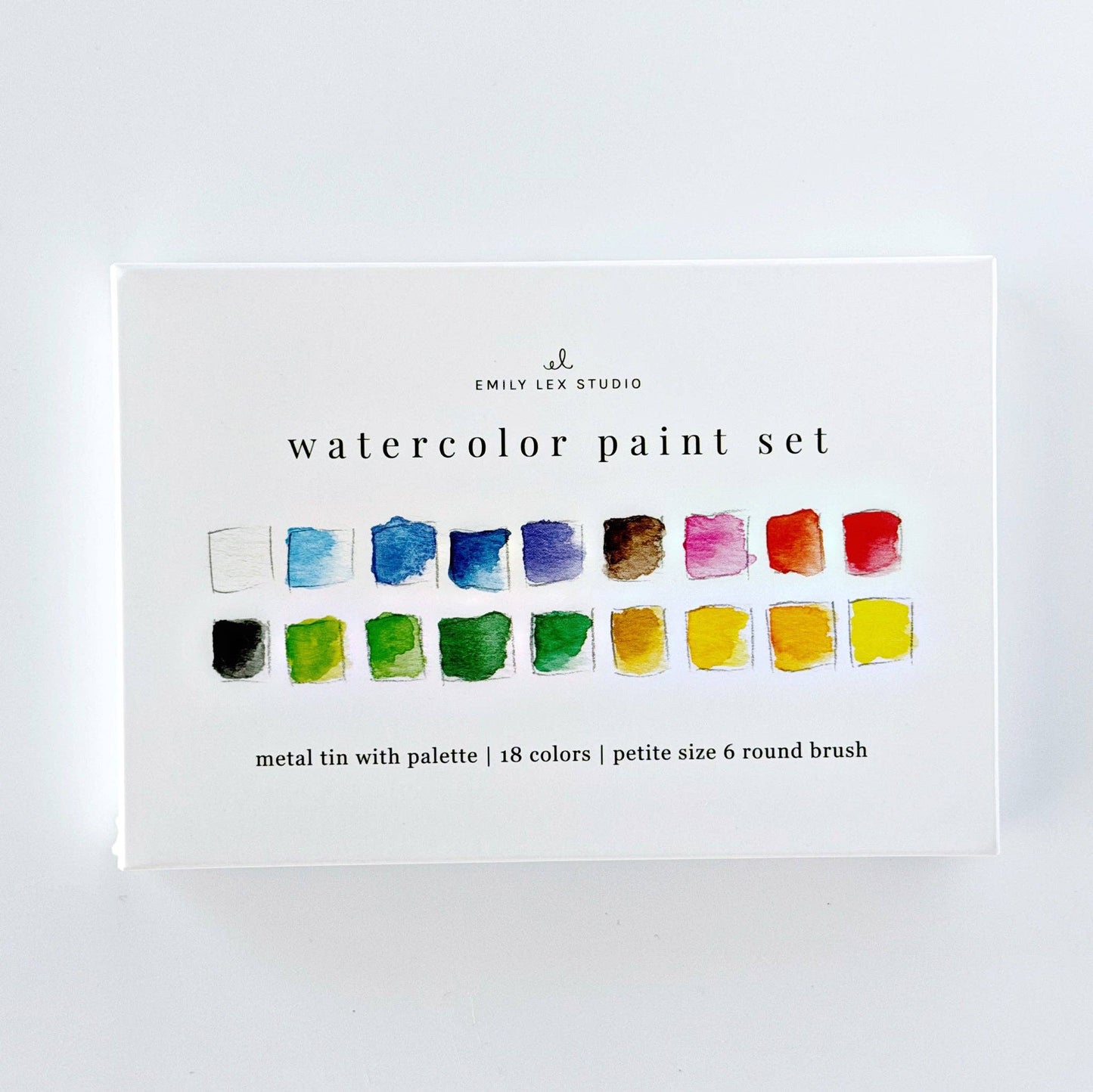 Watercolor Paint Set 18 Colors w/ Brush
