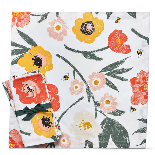 Bee Blossom Napkin Set of 4