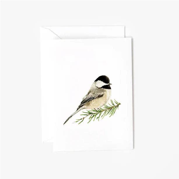 Chickadee mini notecard
