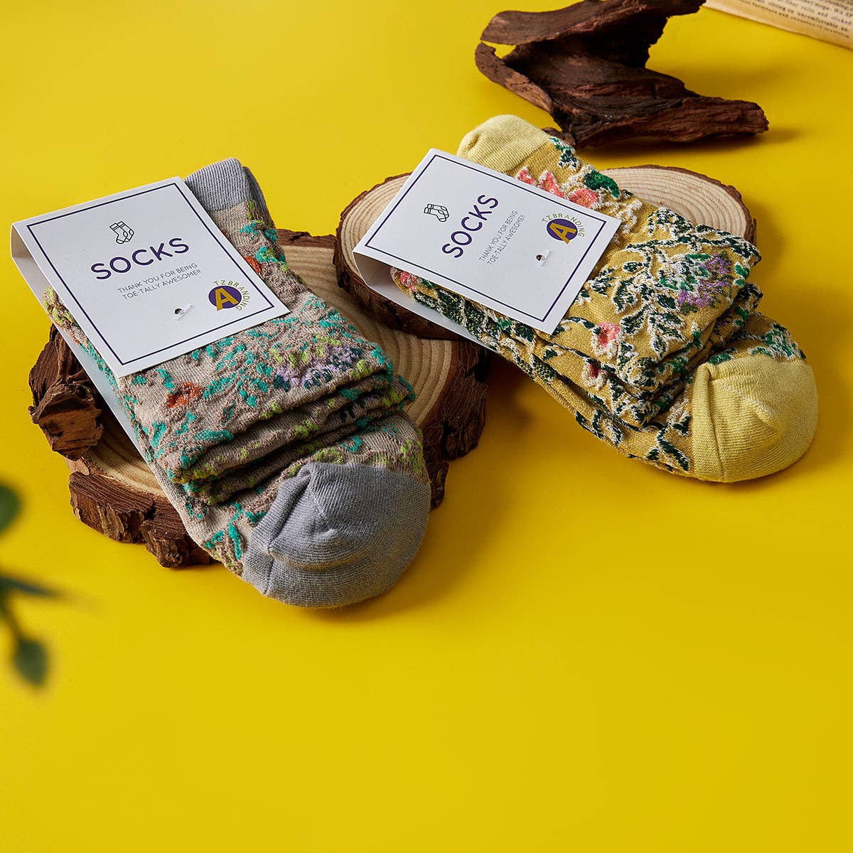 Rufia - 3D Flower Bohemian Women's Socks