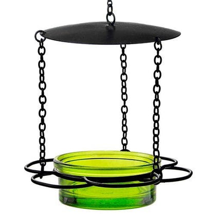 Mosaic Birds Floral Bird Feeder Lime
