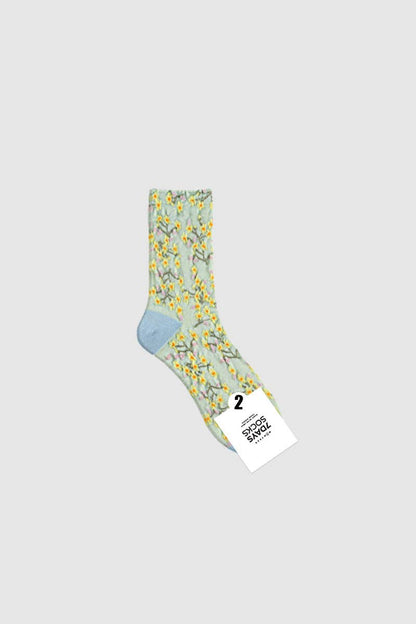 Women's Crew Bloom Garden Flower Socks