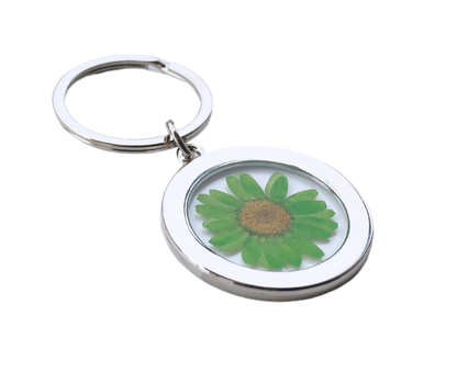 Mount Vernon, WA Pressed Flower Keychain