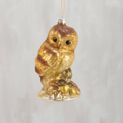Owl Glass Ornament