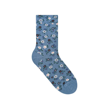 Women's  Flower Pattern Crew Socks