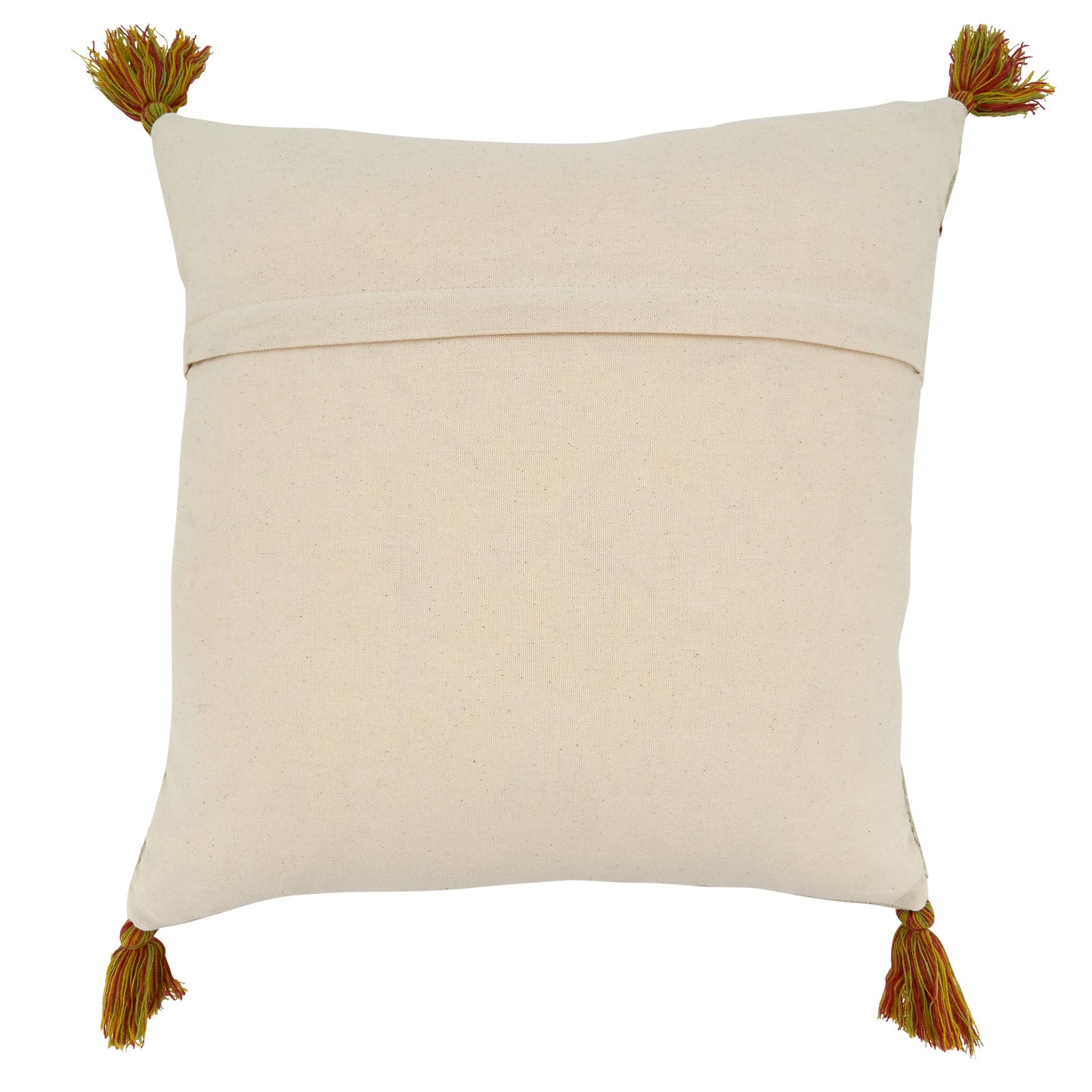 Embroidered Flowers Design Pillow