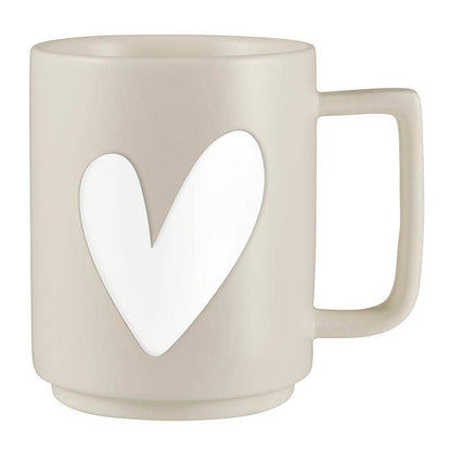 Matte Cafe Mug - Heart