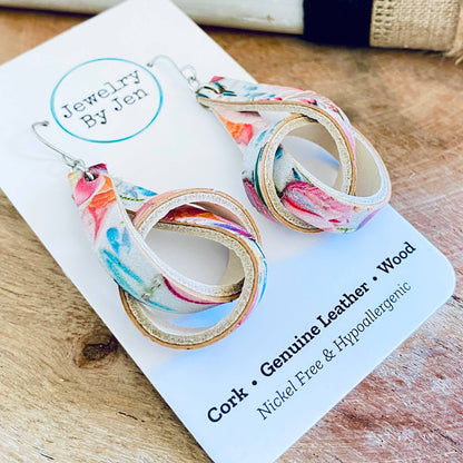 Knot Earrings: Tulips