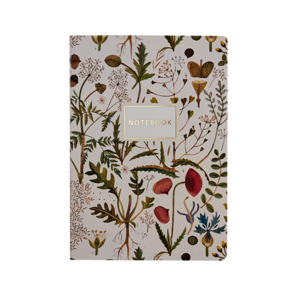 Greens and Flowers Notebook