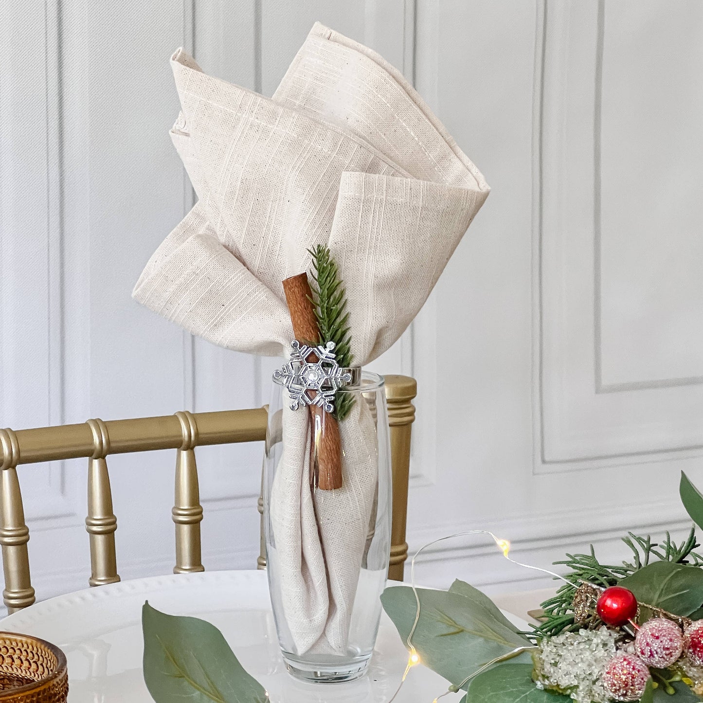 Sparkling Snowflake Napkin Ring (Set of 4)