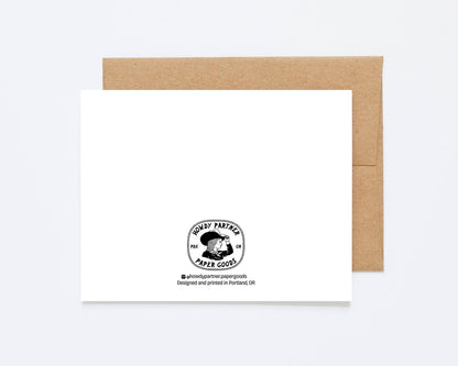 Tandem Love 4x6 Greeting Card