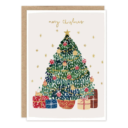 Merry Christmas Tree Holiday Card
