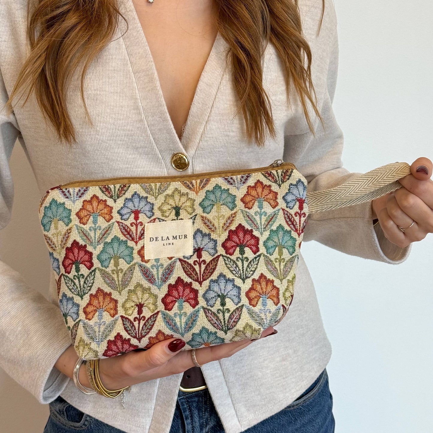 Large Makeup Bag Flora