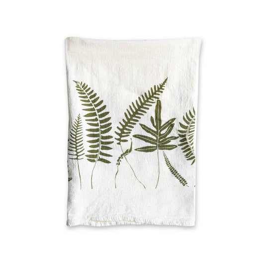 Evergreen Ferns Kitchen Tea Towel