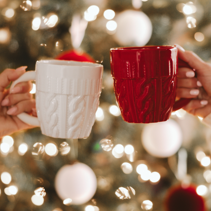 Cream Sweater Coffee Mug