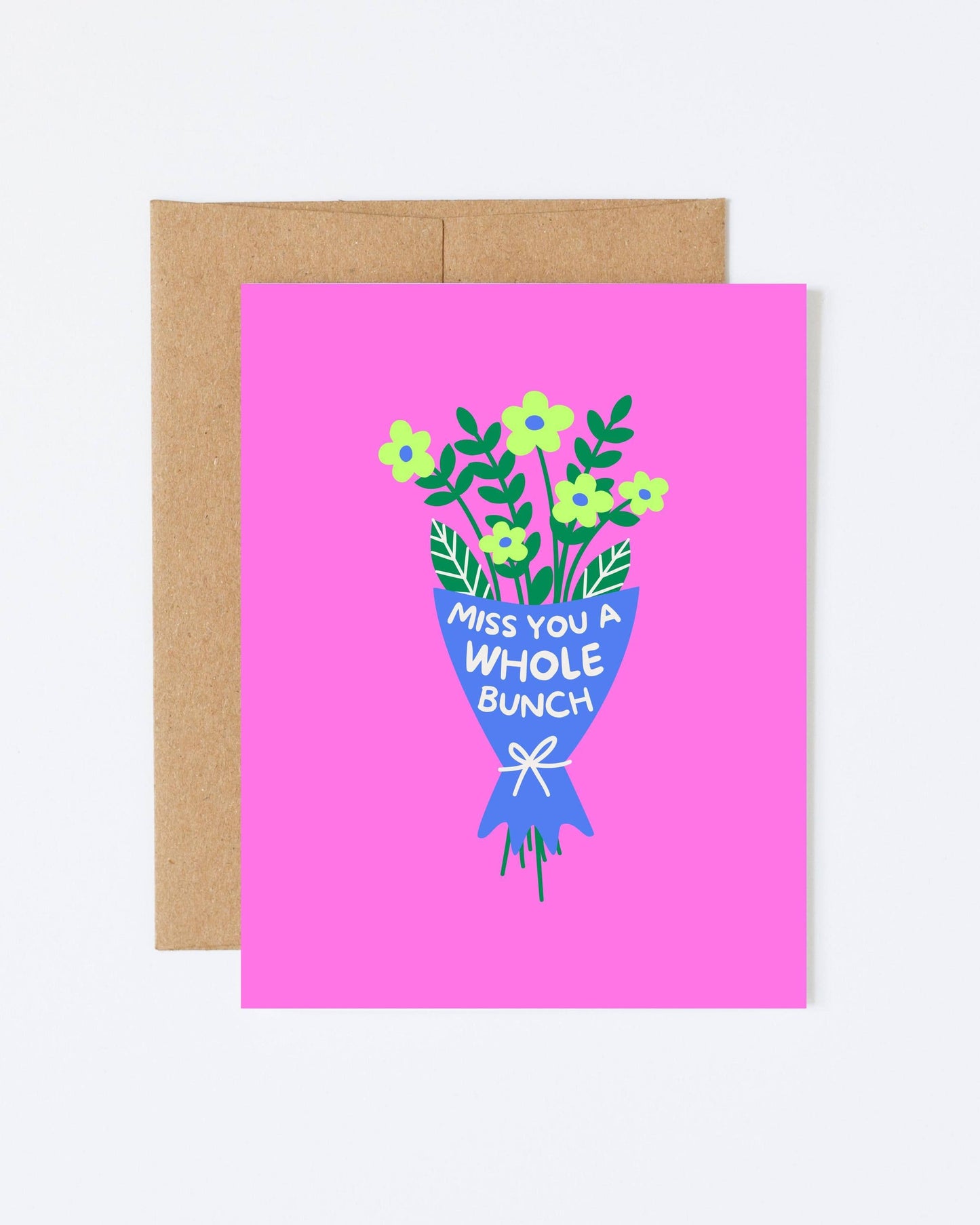 Miss You Bunches 4x6 Card