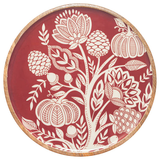 Francis 14" Round Mango Wood Platter