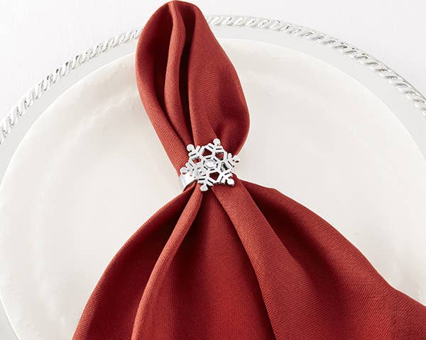 Sparkling Snowflake Napkin Ring (Set of 4)