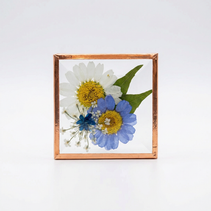 Beveled Glass Magnets - Real Pressed Flowers - Custom Magnet