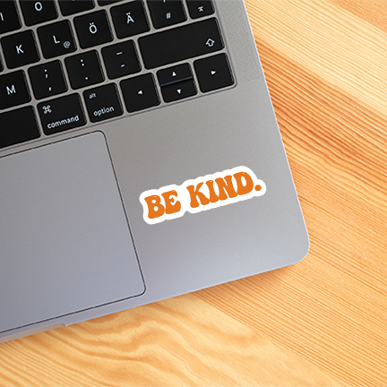 Be Kind Sticker Retro Style Vinyl Decal