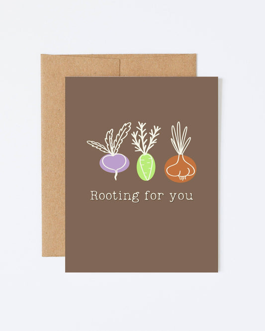 Rooting for you 4x6 Greeting Card