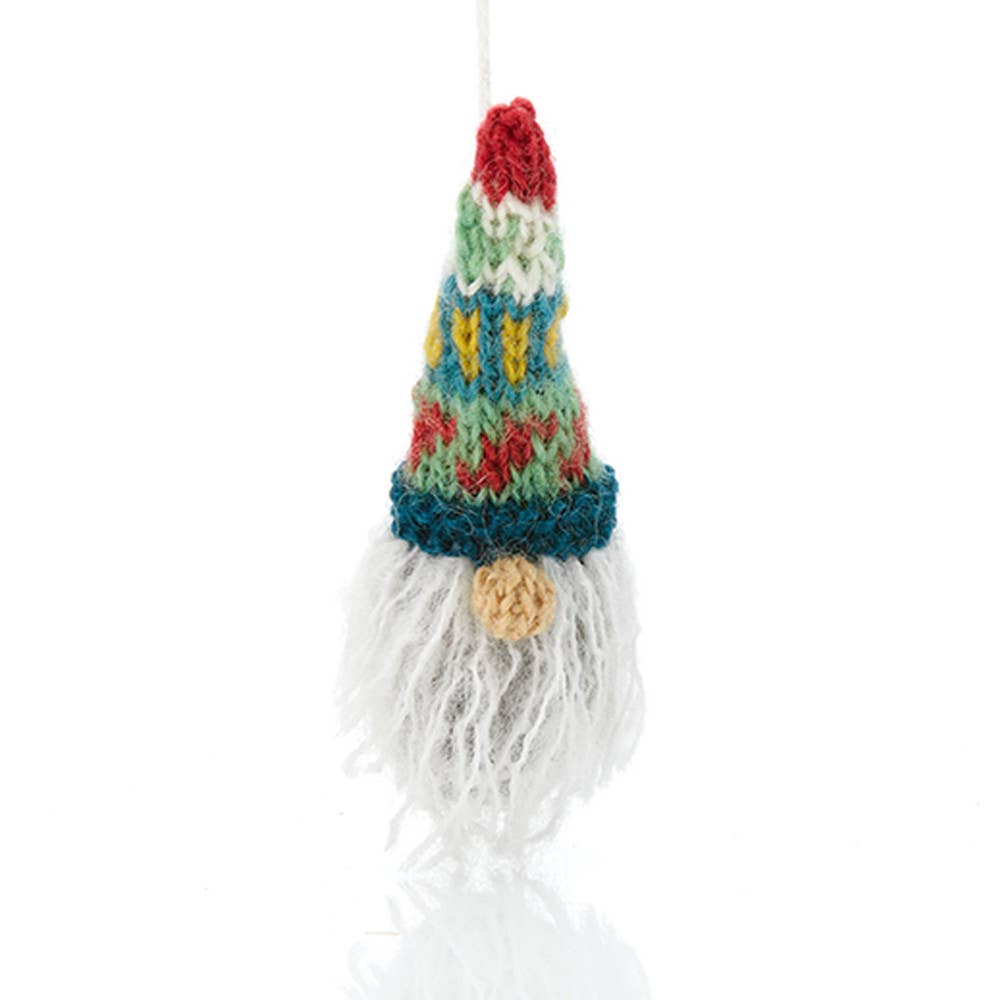 Knitted Gnome Christmas Ornament