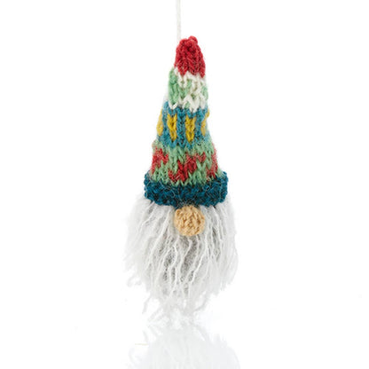 Knitted Gnome Christmas Ornament