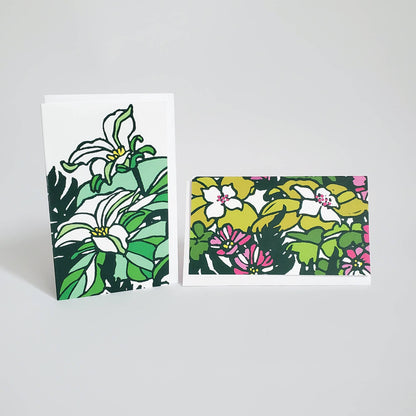 Trillium Woodland Mini Note Card