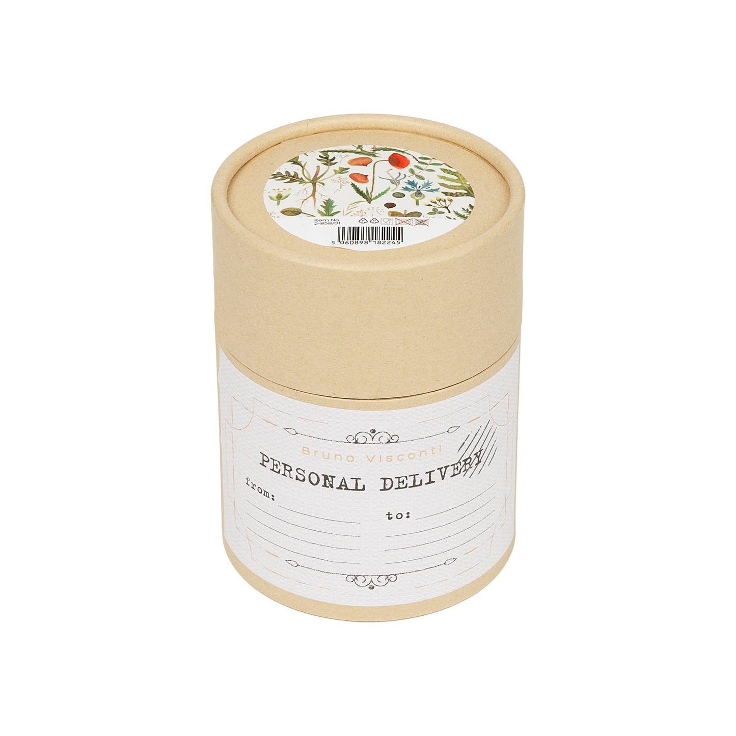 Stemless Insulated Wine Tumbler 12 oz.  - Greens and Flowers
