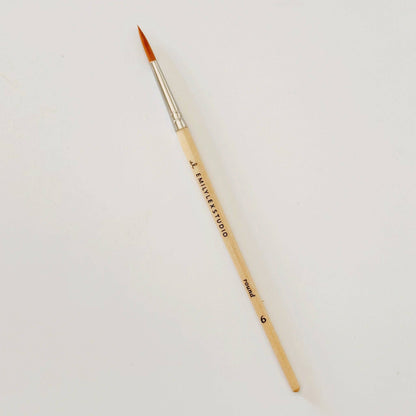 Watercolor Paintbrush Set of 5 Wood Brushes