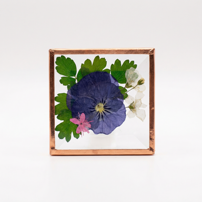 Beveled Glass Magnets - Real Pressed Flowers - Custom Magnet