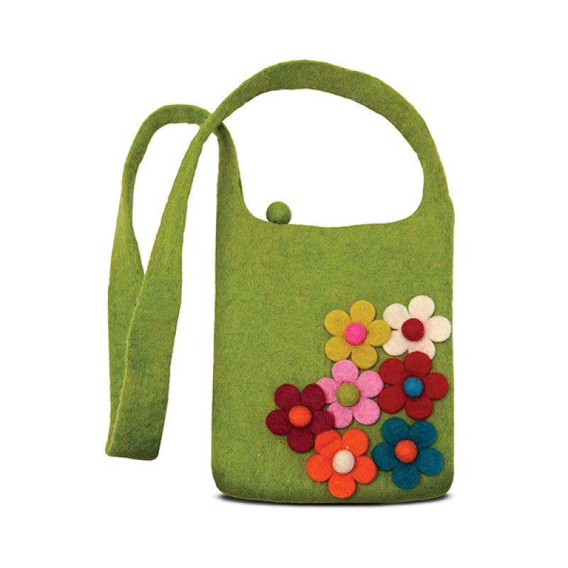 Side Flower Cross Body Kids Bag