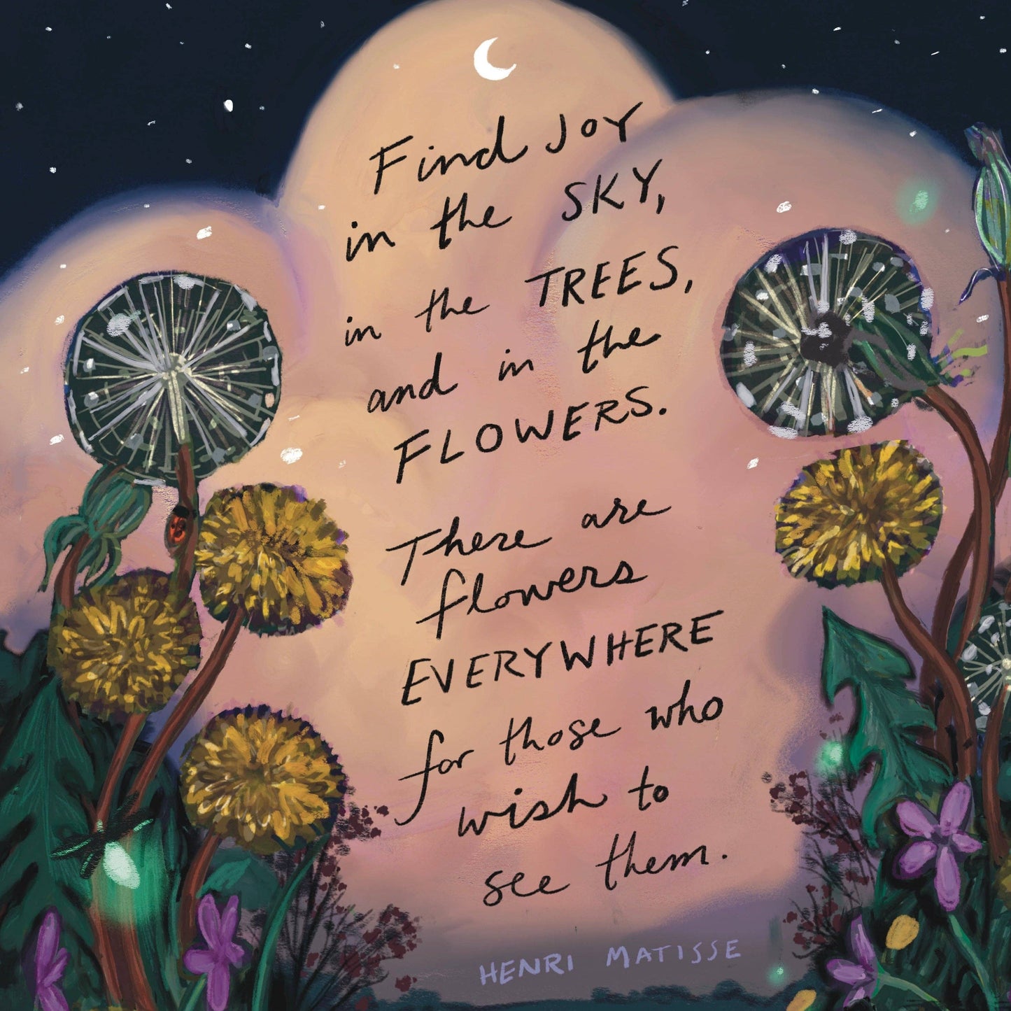 "Find Joy in the Sky" Henri Matisse Quote Card — Everyday Card