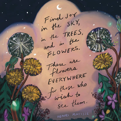 "Find Joy in the Sky" Henri Matisse Quote Card — Everyday Card