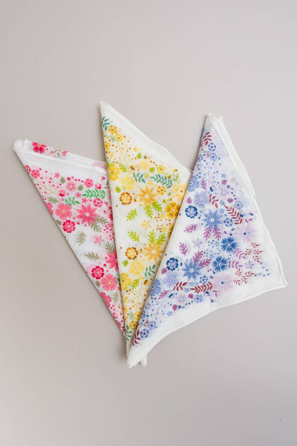 Lavender Floral Print Bandana