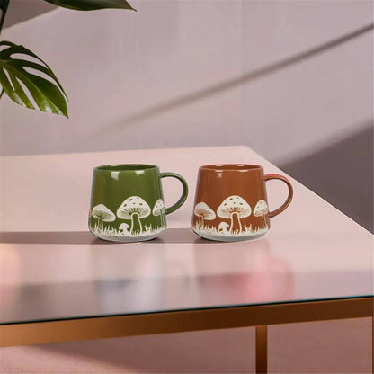Stoneware Mushroom Designs Mug 20oz