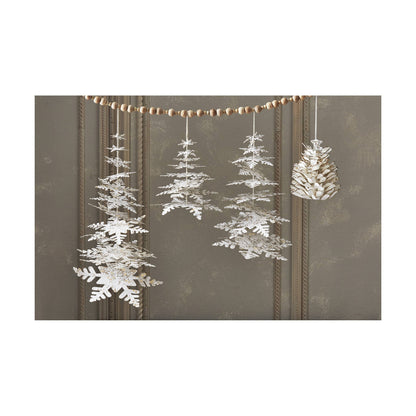 SALE Paper Snowflake Christmas Tree Decor Small - White